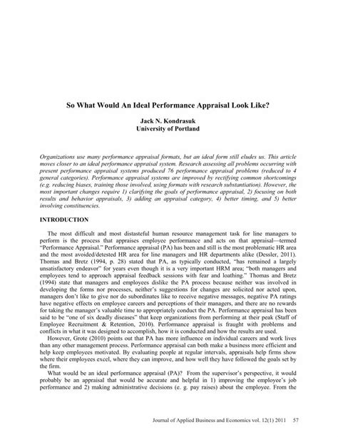 PDF So What Would An Ideal Performance Appraisal Look Like PDF