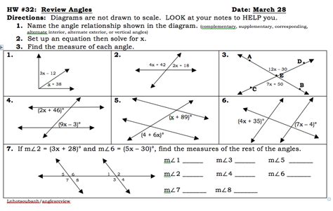 Relationships Angle Relationships