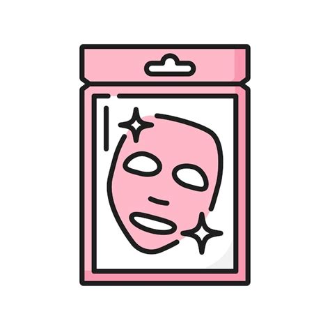 Premium Vector Skin Care Face Mask Packaging Outline Icon