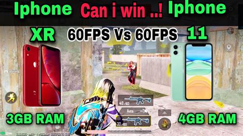 Iphone XR Vs Iphone 11 60FPS Vs 60FPS ONLY M416 TDM BATTLE Who