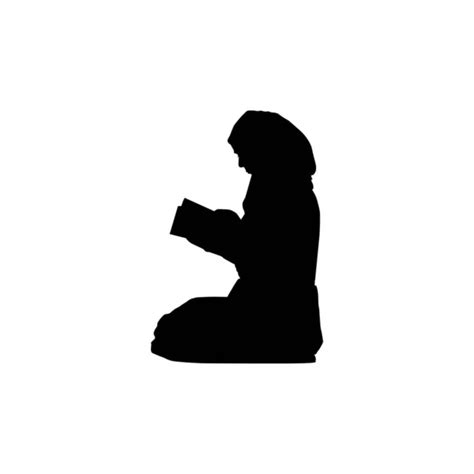 Mother And Child Praying Silhouette