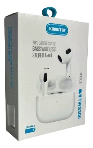 Fone De Ouvido Kimaster Tws300 Bluetooth Sem Fio Air Pro Top