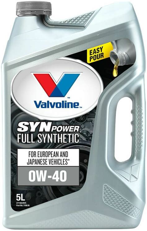 Valvoline Synpower 0w 40 Full Synthetic Engine Oil 5l 35 20