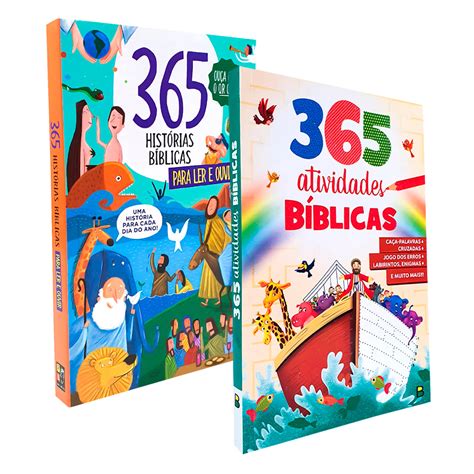 Kit 2 Livros 365 Histórias para Ler e Ouvir Pé da Letra 365