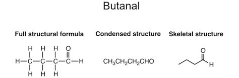 Butanal Structure