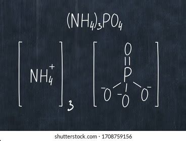 Ammonium Phosphate Formula Handwritten Chemical Formula Stock ...