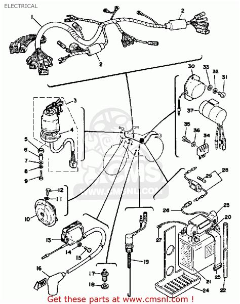 Wiring Diagram 1976 Yamaha Xt500