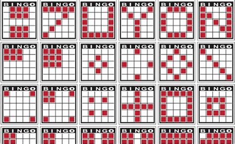 Bingo Patterns Used Online Find Different Types Of Bingo Games