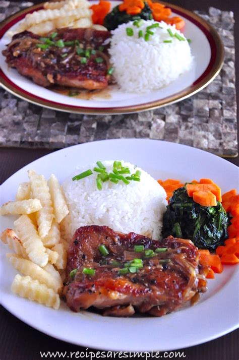 Asian Chicken Chops With Black Pepper Sauce Recipes R Simple