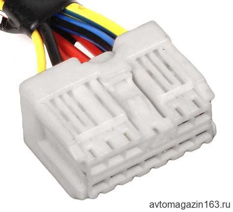 Купить Разъем 12 pin 8 проводов белый Веста (пучок панели приборов) по ...