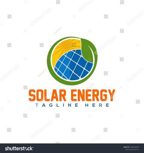 Solar Energy Logo Vector Template Stock Vector Royalty Free