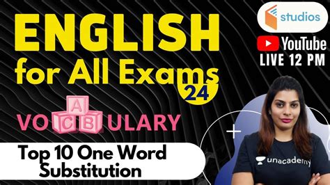 12 00 PM English Vocab For All Exams By Akanksha Ma Am Top 10 One