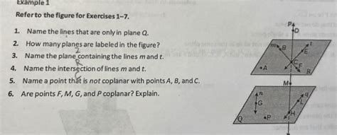 Example Refer To The Figure For Exercises Name The Lines That