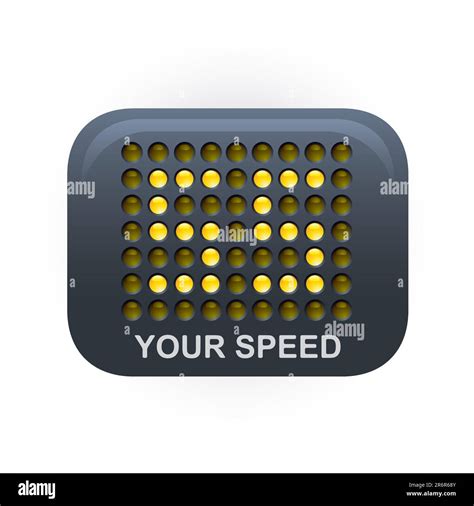 Advisory speed limit sign warning Stock Vector Images - Alamy