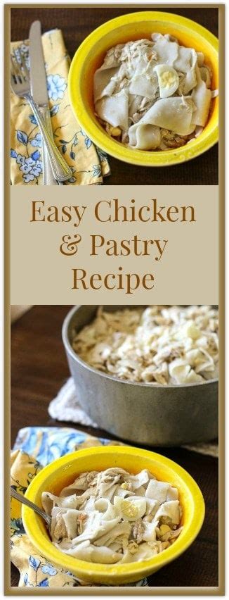 Easy Chicken and Pastry Recipe- Southern Chicken and Dumplings