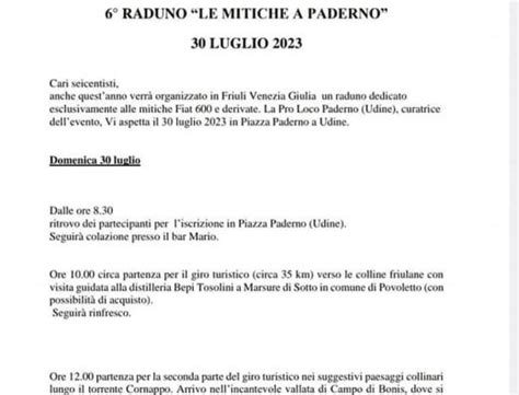 Raduno Le Mitiche A Paderno Autoraduni It La Guida Dei Raduni