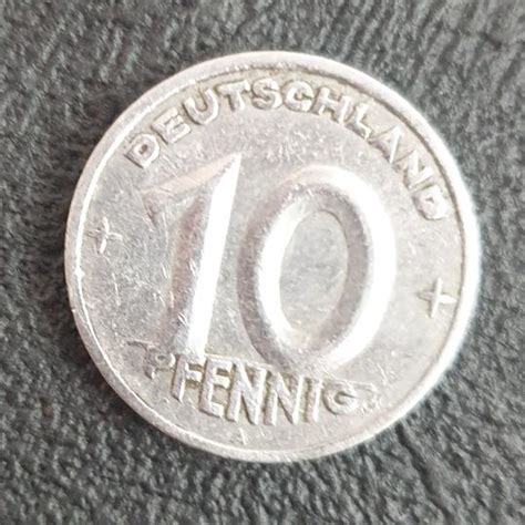 MONNAIE RÉPUBLIQUE DÉMOCRATIQUE ALLEMANDE 10 PFENNIG 1949 Berlin