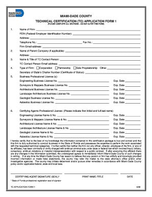 Miamidade Cty Tc Fill Online Printable Fillable Blank Pdffiller