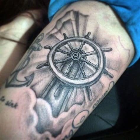 70 Ship Wheel Tattoo Designs For Men A Meaningful Voyage Ship Wheel