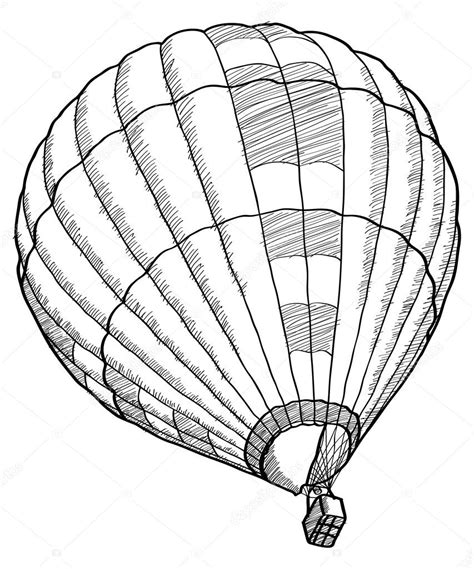 Doodle Of Hot Air Balloon Vector Sketch Up Line Eps Stock Vector