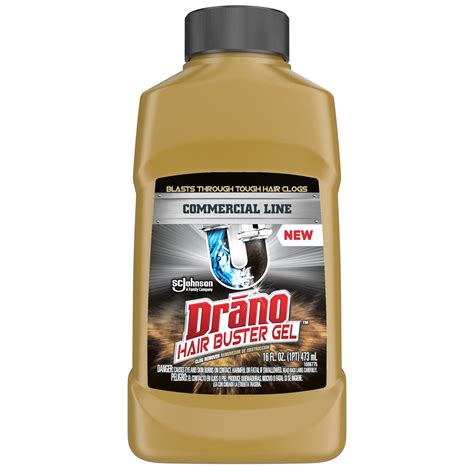 Drano Hair Buster Gel Commercial Line 16 Oz Walmart