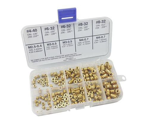 Snapklik Initeq Threaded Heat Set Inserts For Plastics Combination