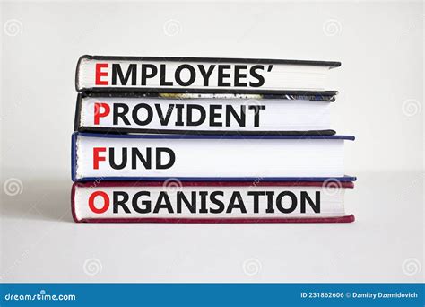 Epf Employees Provident Fund Symbol Wooden Blocks With Words `epf