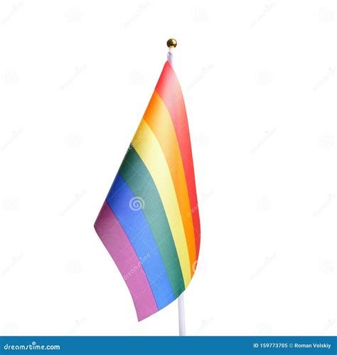 Desktop Lgbt Rainbow Flag Isolated On White Background Pride Flag As A Symbol Of Freedom And