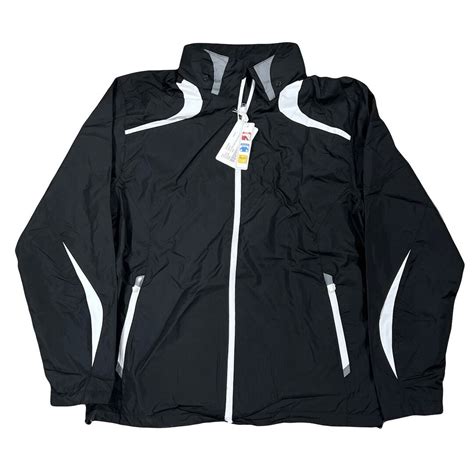 Men S Windbreaker Jacket Hidden Hood Mesh Lined With Zipped Pockets Hidden Hood With Hi Lighted