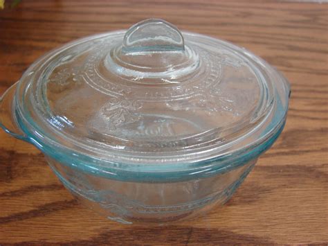 Vintage Fire King Sapphire Blue Philbe Custard Baker With Lid Moose R