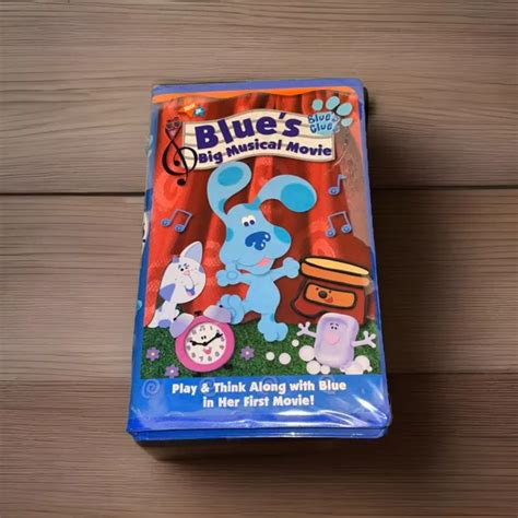 Blues Clues Blues Big Musical Movie Vhs Clamshell Used Great