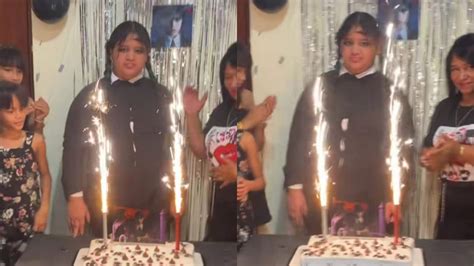 Ni El Pastel Le Emocion Joven Celebra Su Cumplea Os Con Fiesta