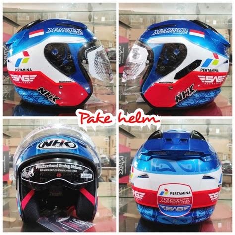 Jual HELM NHK R1 MANDALIKA NHK DOUBLE VISOR NHK R 1 HELM MANDALIKA Di