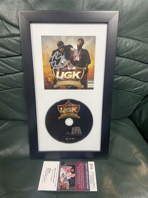 Bun B Signed UGK Underground Kingz Framed CD JSA Rap Pimp C Autographed