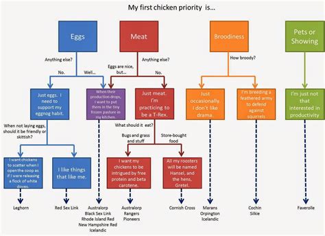 Cross Breeding Chickens Chart