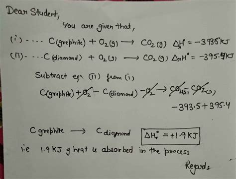 Calculate The Enthalpy Change Accompanying The Transformation Of C