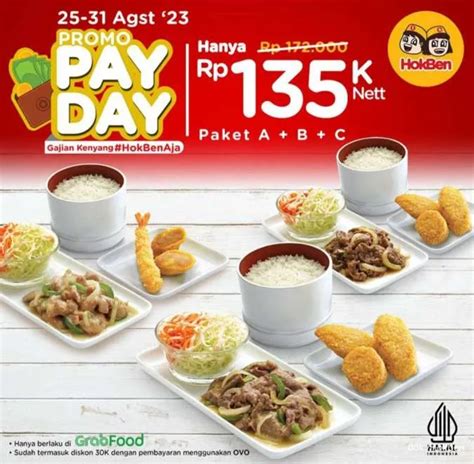 Promo Hokben Payday Akhir Agustus 2023 Paket Bundling Diskon Via Dine