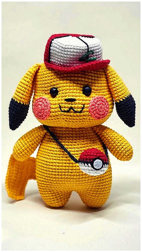 Amigurumi Pikachu From Pokemon Crochet Free Pattern Amigurumi