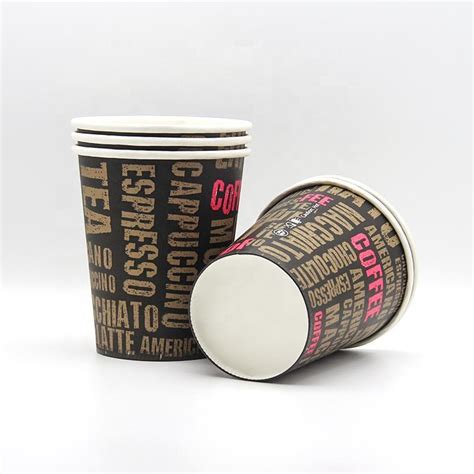 Customized Logo Tea Paper Cup Wholesale Disposable Coffee Paper Cups