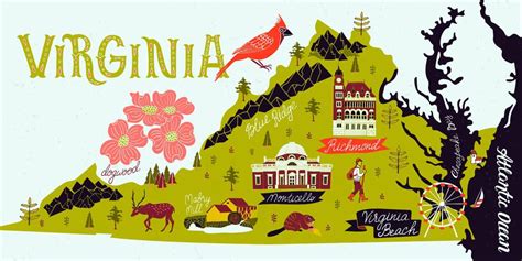 Virginia Tourism Map