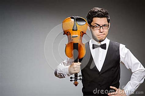 Funny Violin Player Stock Image Image Of Classical Musical 42198423