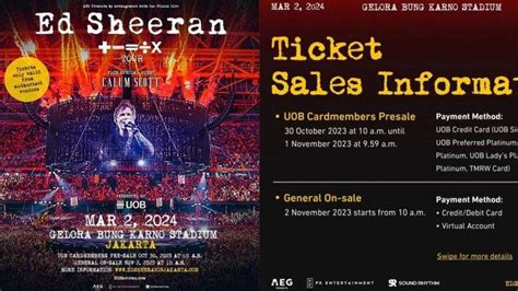 Sudah Bisa Dibeli Ini Link Dan Cara Beli Tiket Konser Nonton Ed