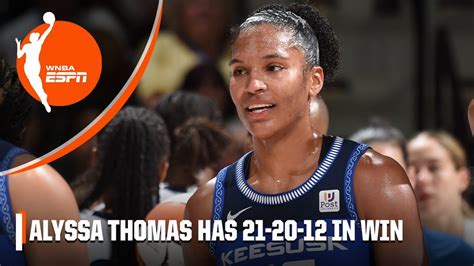 Alyssa Thomas makes WNBA history with first 20-15-10 game [HIGHLIGHTS] | WNBA on ESPN - The ...