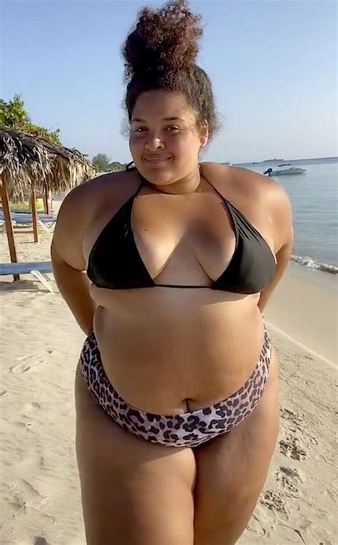 Plus Size Model Flaunts Booty In Thong Bikini And Says Bye To Big Girl