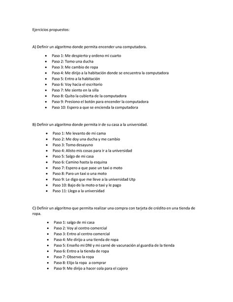 Tarea Semana 1 Sfdafff Ejercicios Propuestos A Definir Un Algoritmo Donde Permita Encender
