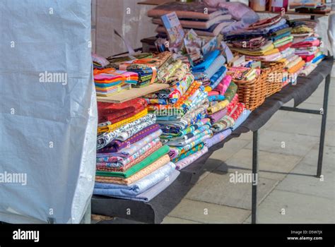 a market in an english town Stock Photo - Alamy