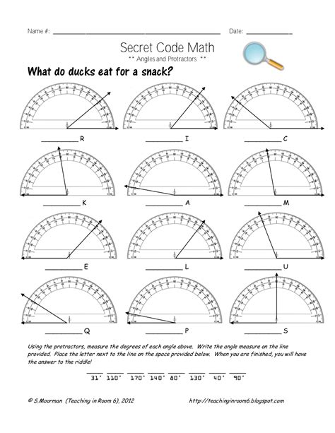 Angles In A Circle Worksheet