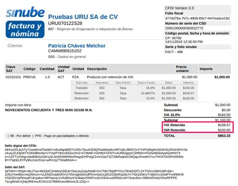 Ejemplo Xml Factura Con Retención De Iva 6 Facturas Factura Mobile
