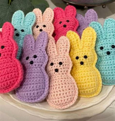 Peeps Rabbits Easter Crochet Crochet Rabbit Crochet Toys Patterns