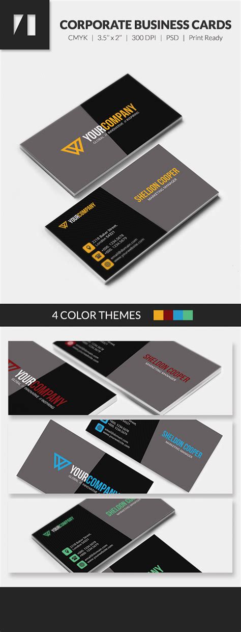 40 Latest Free Business Card PSD Templates - DevZum